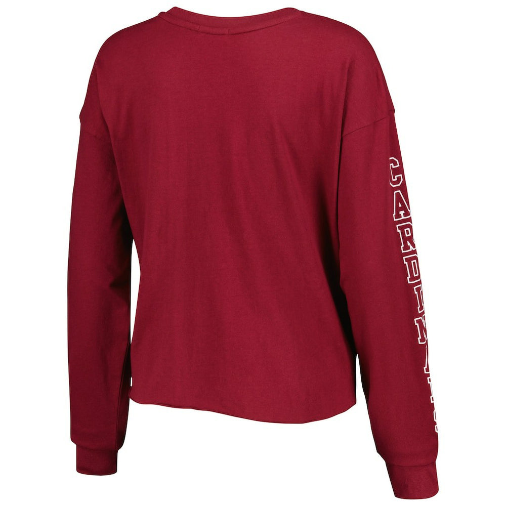 Arizona Cardinals '47 Women's Skyler Parkway Cropped Long Sleeve T-Shirt Cardinal