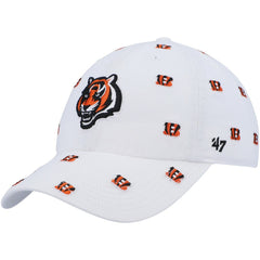 Cincinnati Bengals '47 Women's Confetti Clean Up Adjustable Hat White