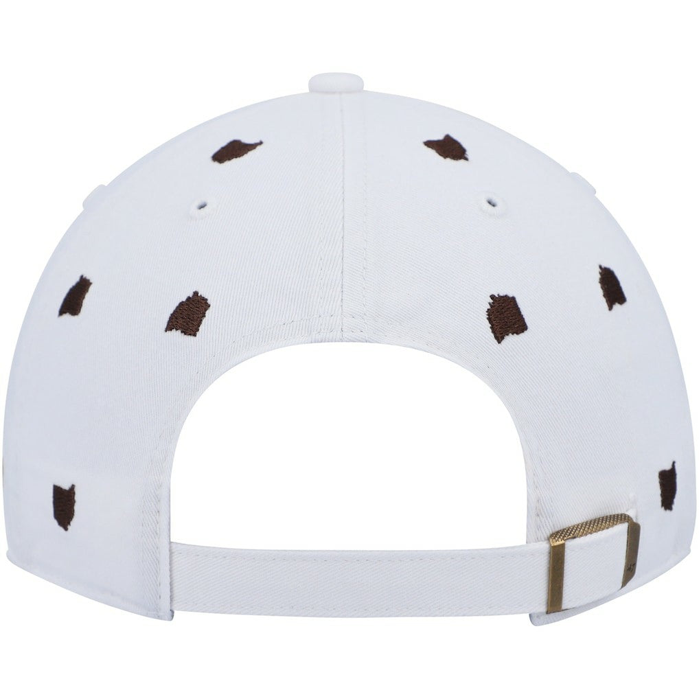 Cleveland Browns '47 Women's Confetti Clean Up Logo Adjustable Hat White