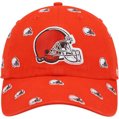 Cleveland Browns '47 Women's Confetti Clean Up Logo Adjustable Hat Orange