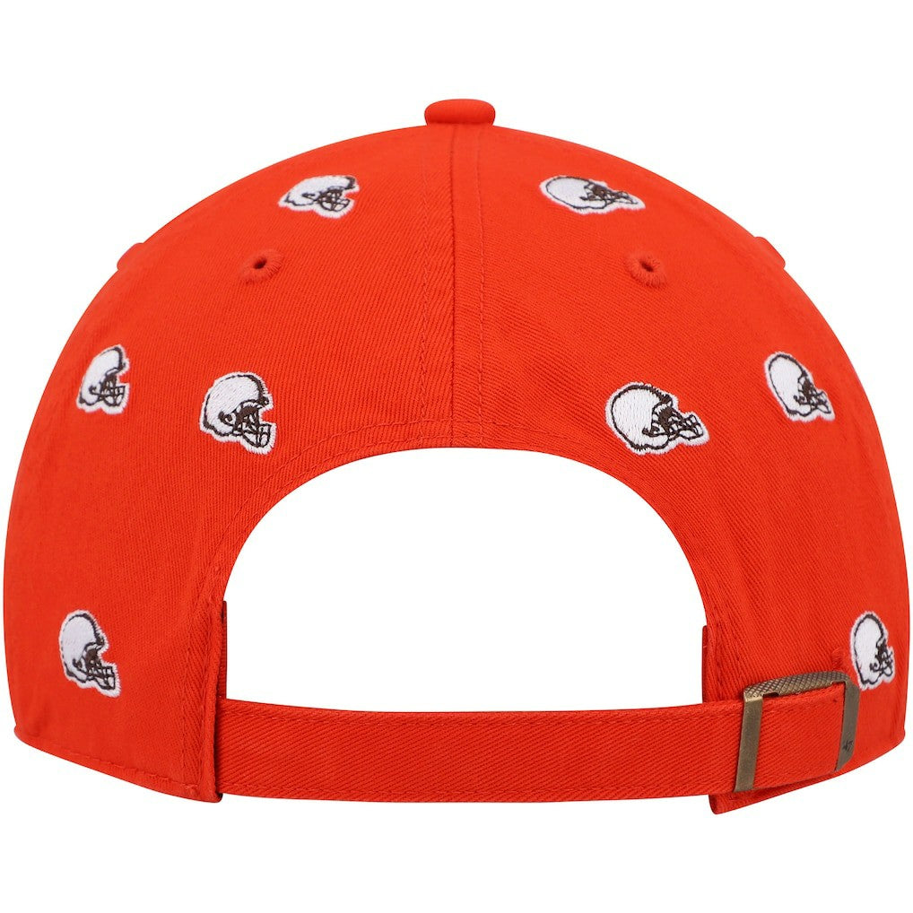 Cleveland Browns '47 Women's Confetti Clean Up Logo Adjustable Hat Orange