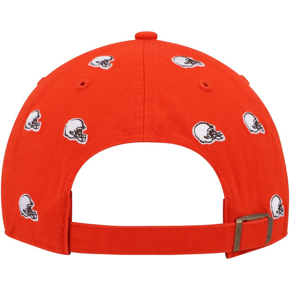 Cleveland Browns '47 Women's Confetti Clean Up Logo Adjustable Hat Orange