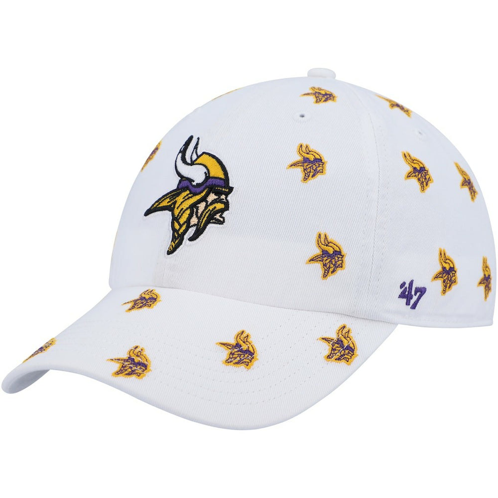 Minnesota Vikings '47 Women's Confetti Clean Up Adjustable Hat White