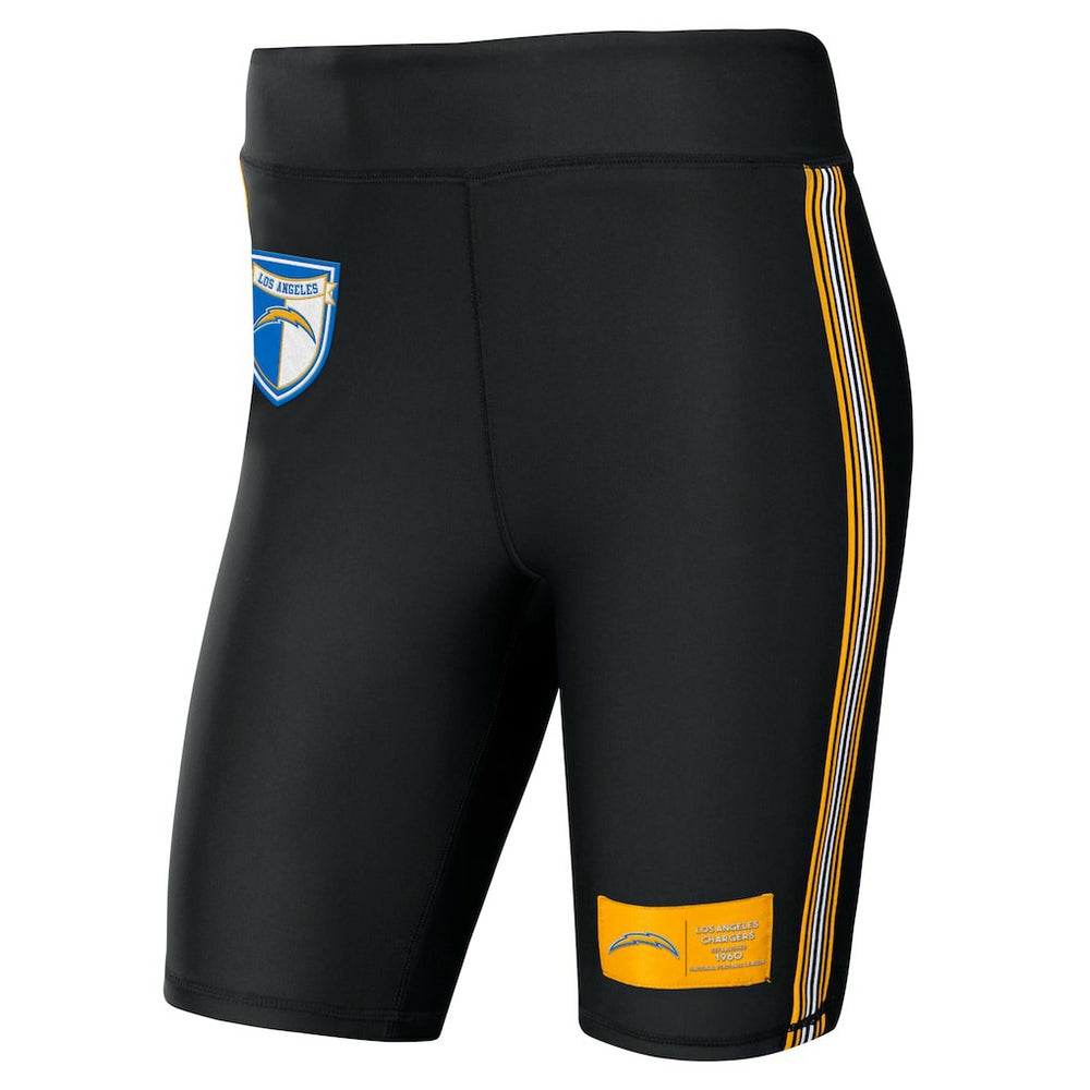 Los Angeles Chargers WEAR by Erin Andrews Women's Biker Shorts Black