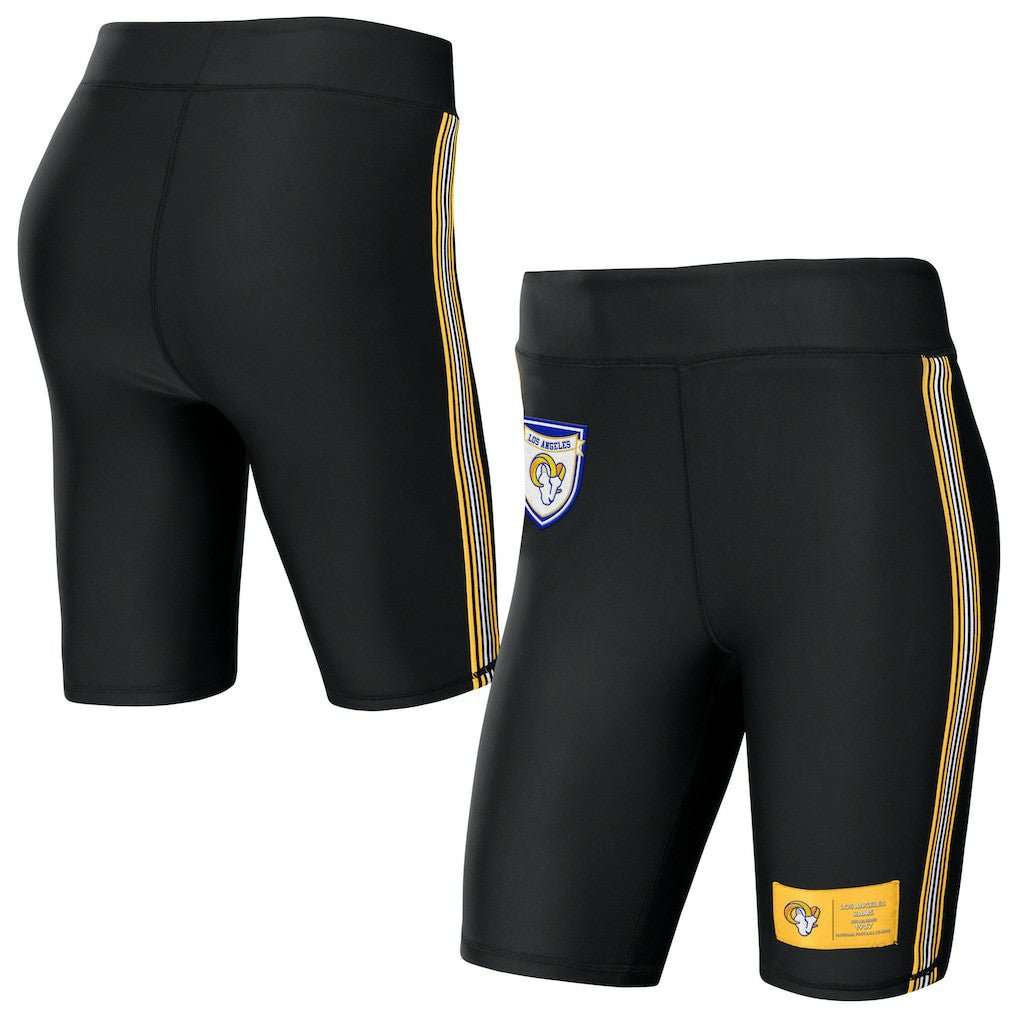 Los Angeles Rams WEAR by Erin Andrews Women's Biker Shorts Black