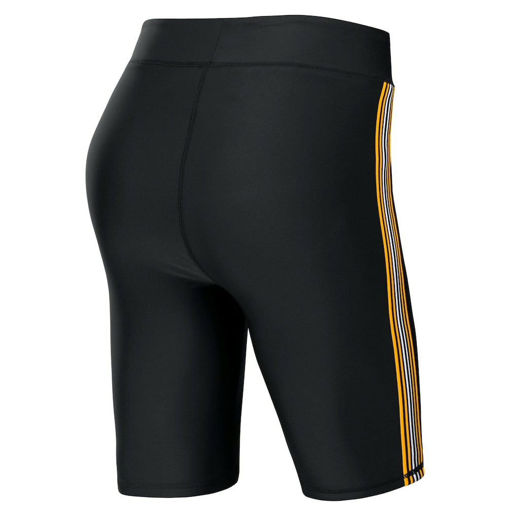 Pittsburgh Steelers WEAR by Erin Andrews Women's Biker Shorts Black