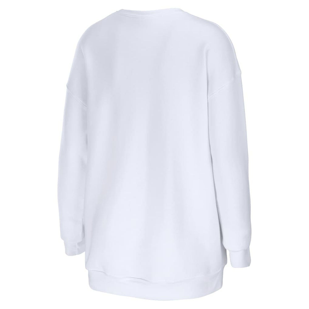 Philadelphia Eagles WEAR by Erin Andrews Women's Oversized Pullover Sweatshirt White