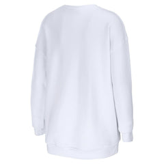 Philadelphia Eagles WEAR by Erin Andrews Women's Oversized Pullover Sweatshirt White