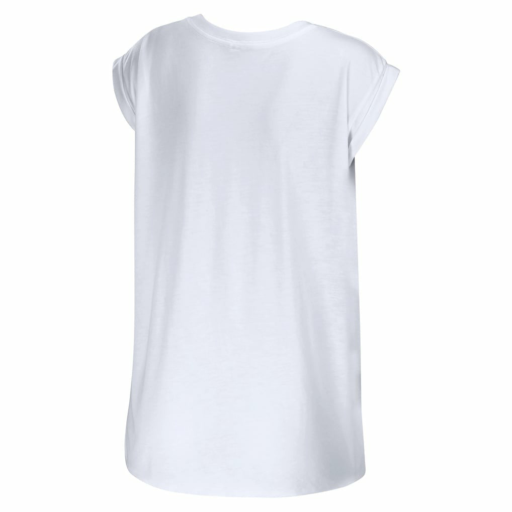 Pittsburgh Steelers WEAR by Erin Andrews Women's Greetings From Muscle T-Shirt White