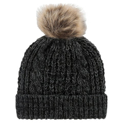 Cincinnati Bengals '47 Women's Meeko Cuffed Knit Hat with Pom Black