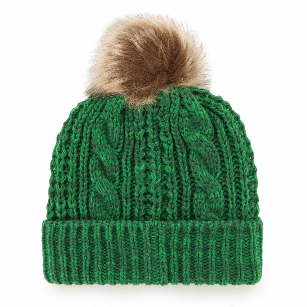 Green Bay Packers '47 Women's Meeko Cuffed Knit Hat with Pom Green