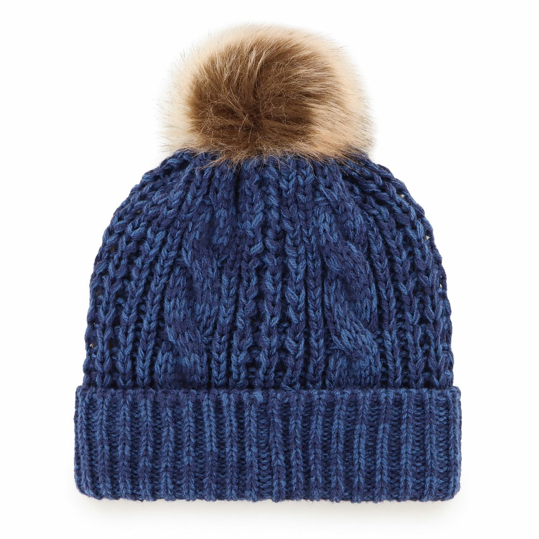 Tennessee Titans '47 Women's Meeko Cuffed Knit Hat with Pom Navy