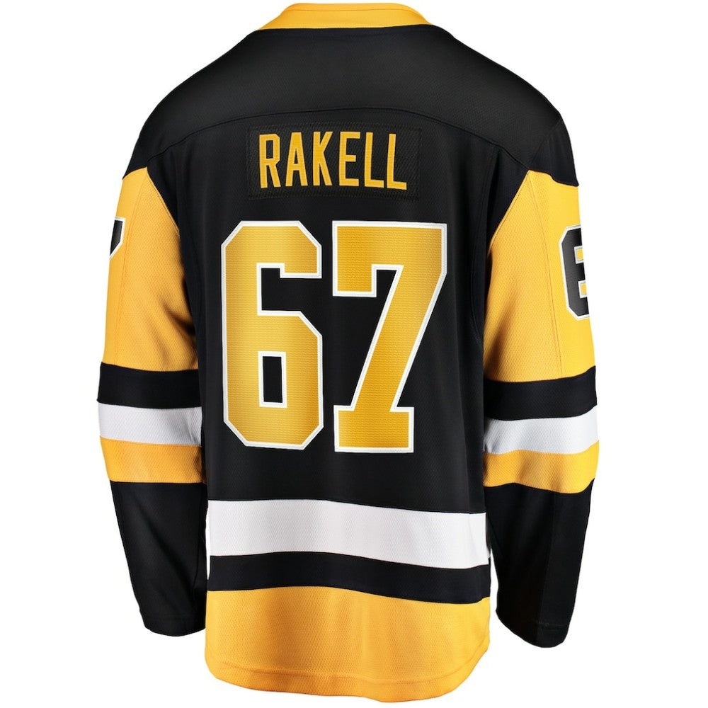 NHL Rickard Rakell Pittsburgh Penguins Fanatics Home Breakaway Player Jersey - Black