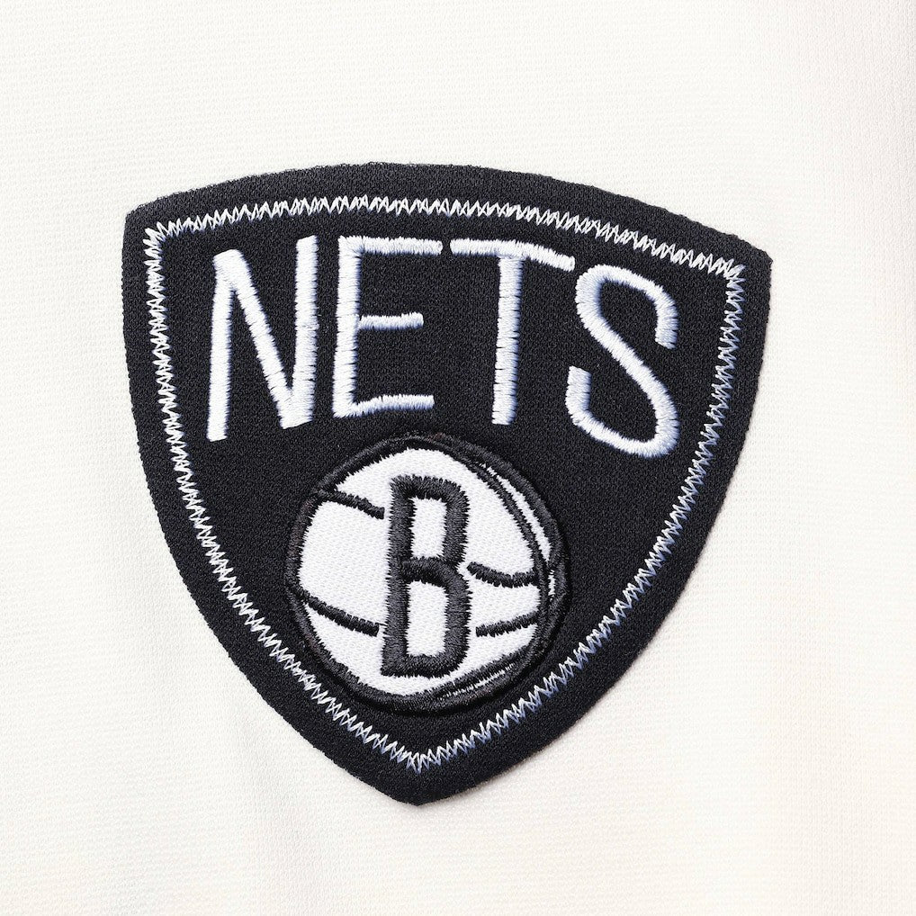 Brooklyn Nets FISLL Double Dribble Dip-Dye Pullover Hoodie Oatmeal