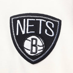 Brooklyn Nets FISLL Double Dribble Dip-Dye Pullover Hoodie Oatmeal
