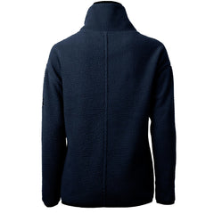 Cleveland Guardians Cutter & Buck Women's Cascade Eco Sherpa Fleece Quarter-Zip Pullover Jacket - Navy Jackets