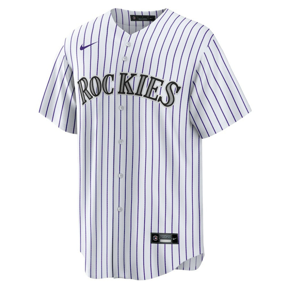 Kris Bryant Colorado Rockies Nike Replica Player Jersey - White/Purple Jerseys