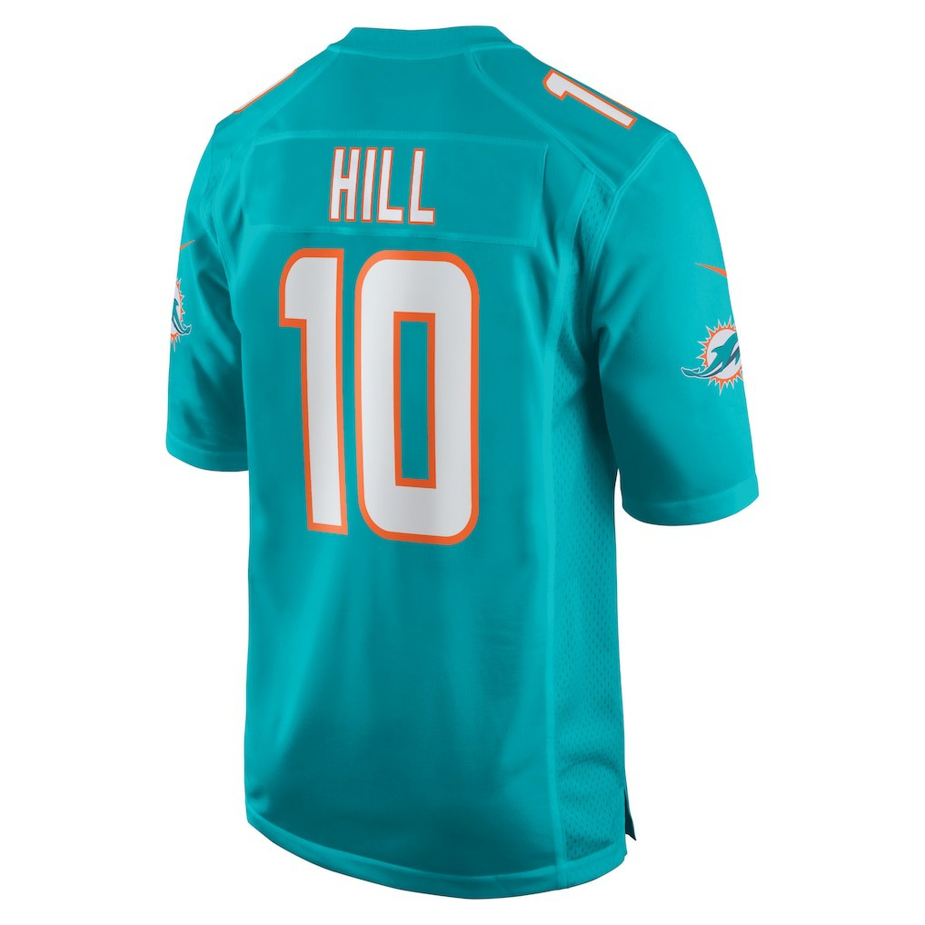 Tyreek Hill Miami Dolphins Youth Game Jersey Aqua