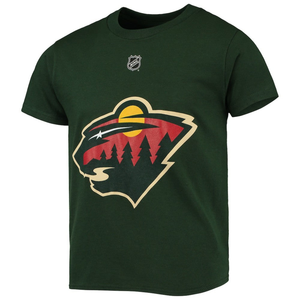 NHL Marc-Andre Fleury Minnesota Wild Youth Player Name & Number T-Shirt - Green