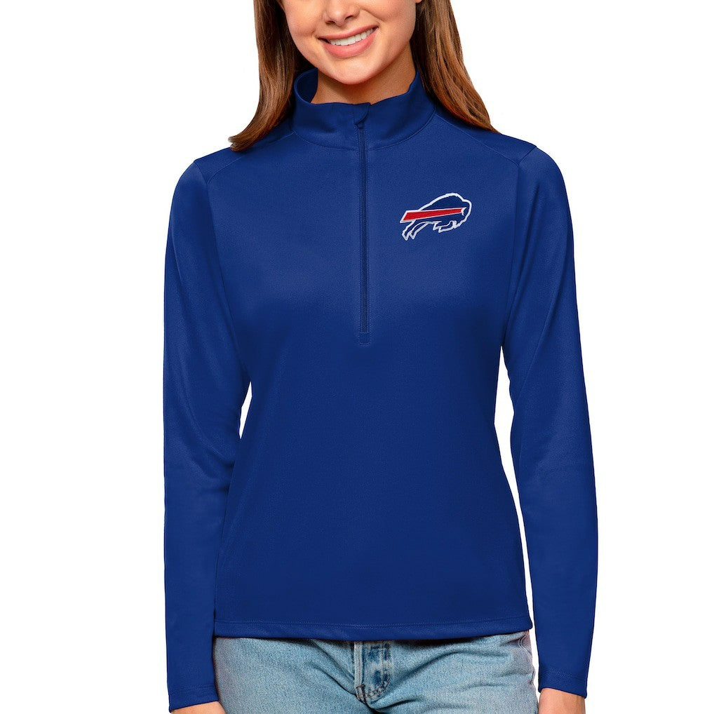 Buffalo Bills Antigua Women's Tribute Half-Zip Top Royal