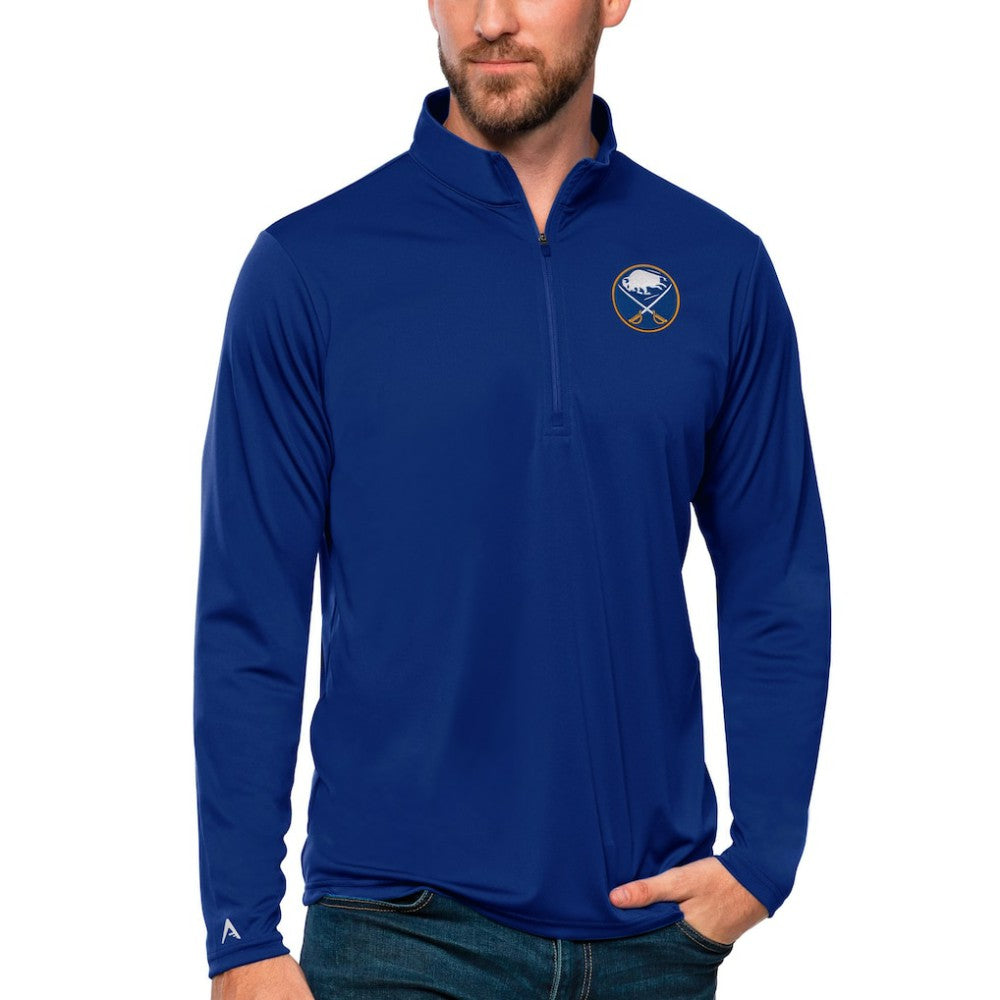 NHL Buffalo Sabres Antigua Tribute Quarter-Zip Pullover Top - Royal