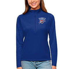 Oklahoma City Thunder Antigua Women's Tribute Half-Zip Top Blue