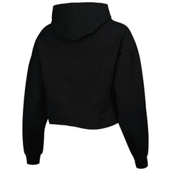 Brooklyn Nets Lusso Women's Layla World Tour Cropped Pullover Hoodie Black