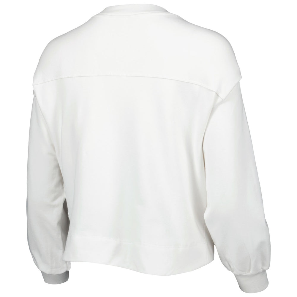 Los Angeles Lakers Lusso Women's Lola Ball and Chain Pullover Sweatshirt White