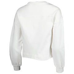 Phoenix Suns Lusso Women's Lola Ball and Chain Pullover Sweatshirt White