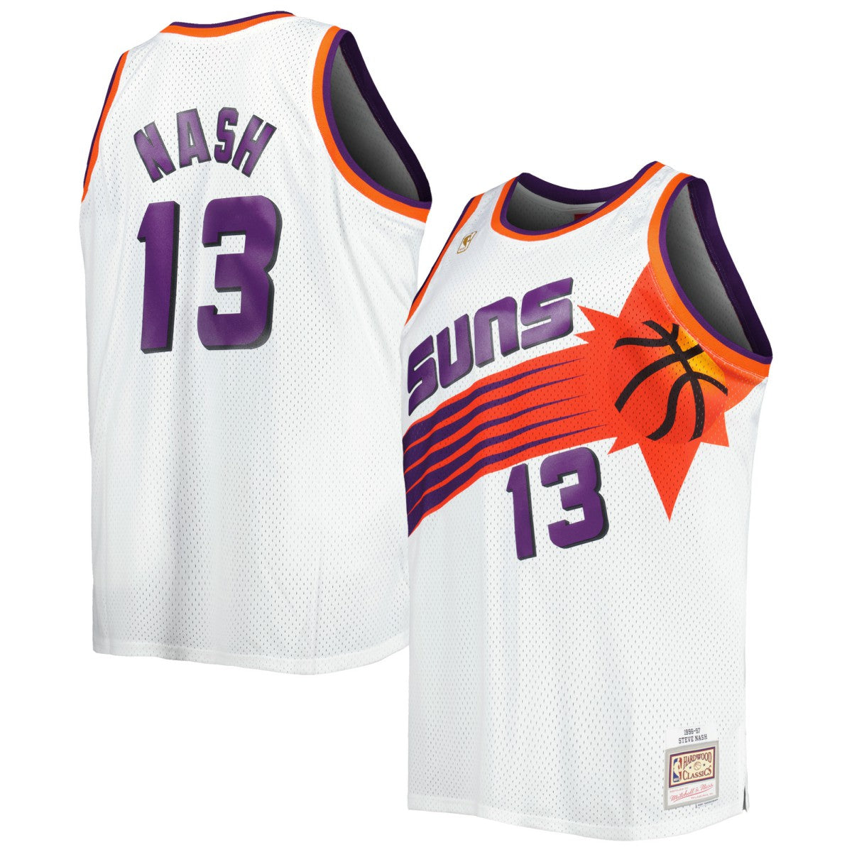 Steve Nash Phoenix Suns Big & Tall Hardwood Classics 1996/97 Swingman Jersey White