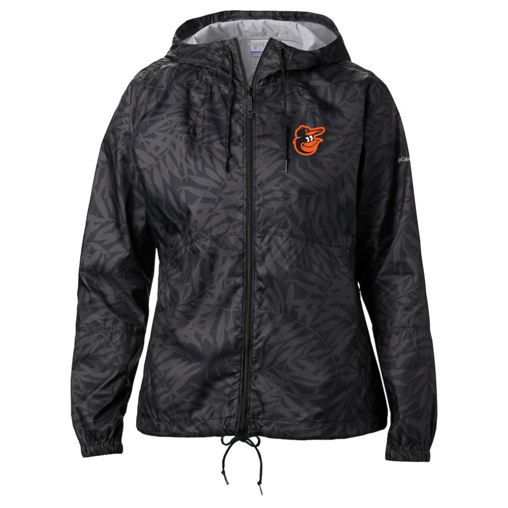 Baltimore Orioles Columbia Women's Flash Forward Full-Zip Windbreaker Jacket - Black Jackets