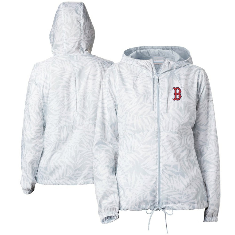 Boston Red Sox Columbia Women's Flash Forward Full-Zip Windbreaker Jacket - Gray Jackets