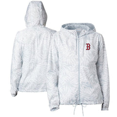 Boston Red Sox Columbia Women's Flash Forward Full-Zip Windbreaker Jacket - Gray Jackets