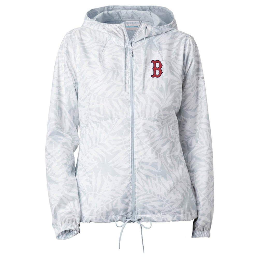 Boston Red Sox Columbia Women's Flash Forward Full-Zip Windbreaker Jacket - Gray Jackets