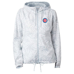 Chicago Cubs Columbia Women's Flash Forward Full-Zip Windbreaker Jacket - Gray Jackets