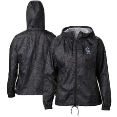 Colorado Rockies Columbia Women's Flash Forward Full-Zip Windbreaker Jacket - Black Jackets