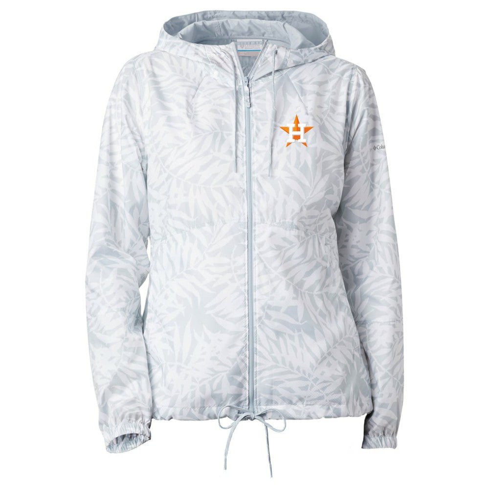 Houston Astros Columbia Women's Flash Forward Full-Zip Windbreaker Jacket - Gray Jackets
