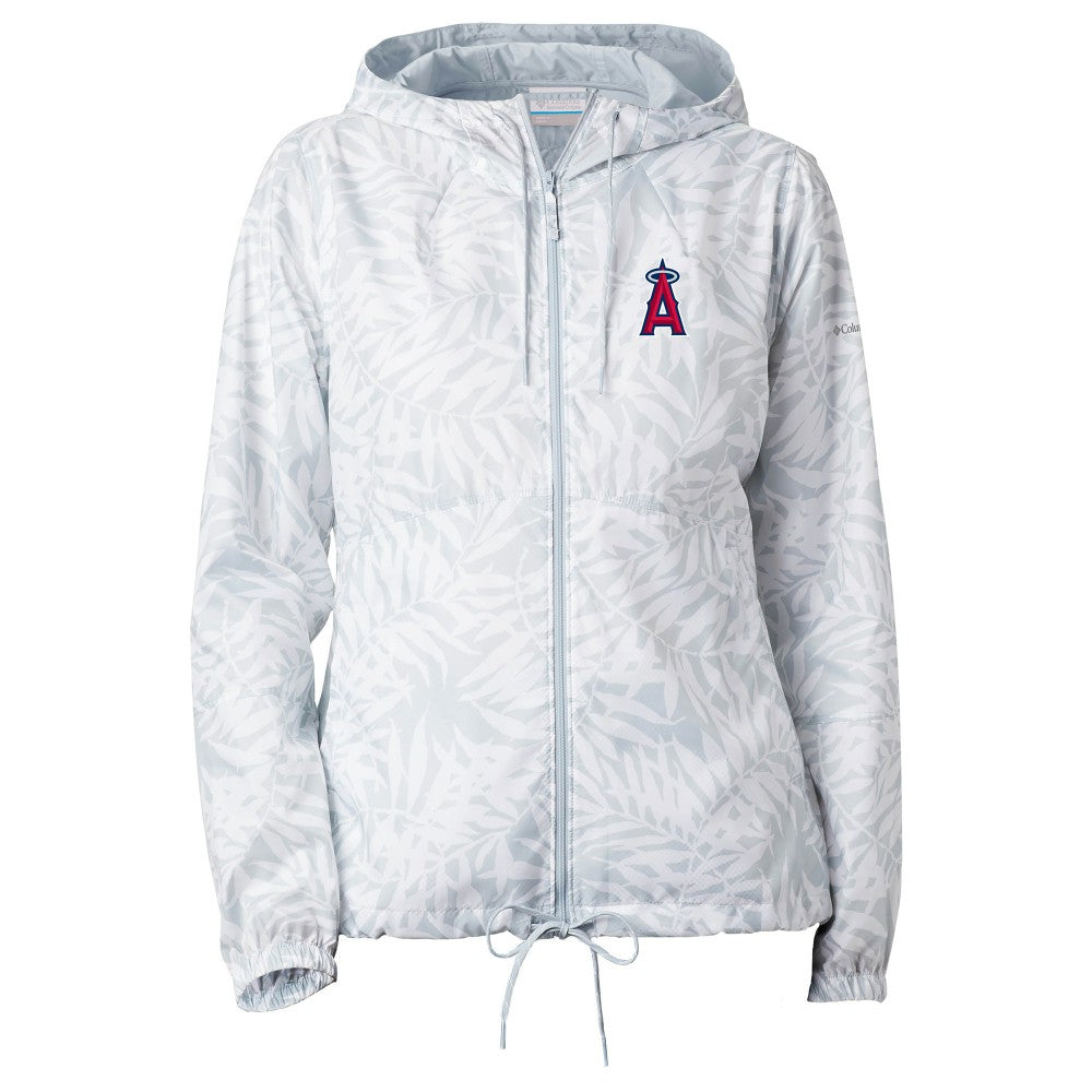 Los Angeles Angels Columbia Women's Flash Forward Full-Zip Windbreaker Jacket - Gray Jackets