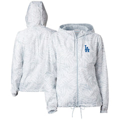 Los Angeles Dodgers Columbia Women's Flash Forward Full-Zip Windbreaker Jacket - White Jackets