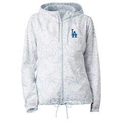 Los Angeles Dodgers Columbia Women's Flash Forward Full-Zip Windbreaker Jacket - White Jackets