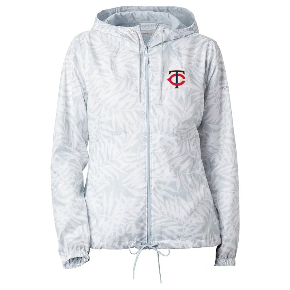 Minnesota Twins Columbia Women's Flash Forward Full-Zip Windbreaker Jacket - Gray Jackets