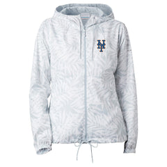 New York Mets Columbia Women's Flash Forward Full-Zip Windbreaker Jacket - Gray Jackets