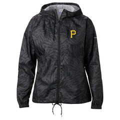 Pittsburgh Pirates Columbia Women's Team Flash Forward Full-Zip Windbreaker Jacket - Black Jackets