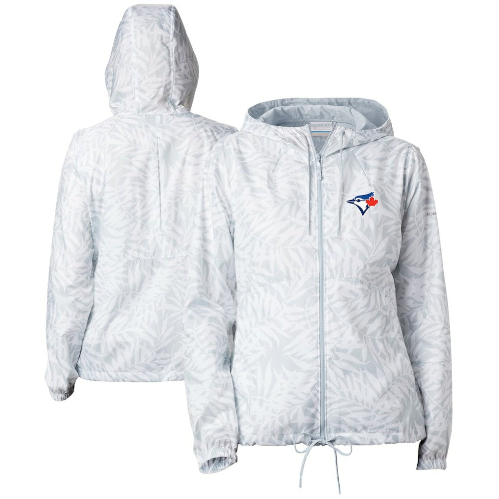 Toronto Blue Jays Columbia Women's Flash Forward Full-Zip Windbreaker Jacket - White Jackets