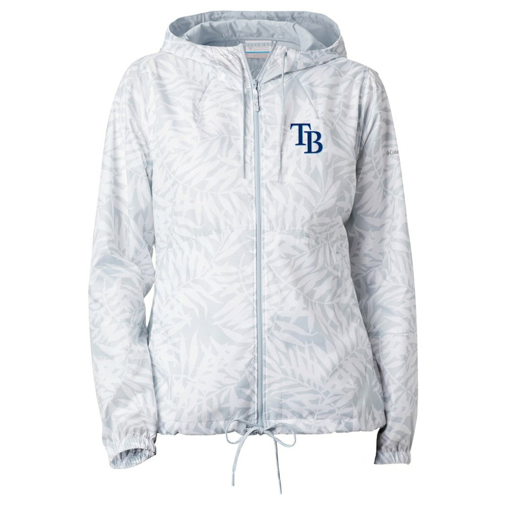 Tampa Bay Rays Columbia Women's Flash Forward Full-Zip Windbreaker Jacket - Gray Jackets