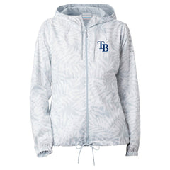 Tampa Bay Rays Columbia Women's Flash Forward Full-Zip Windbreaker Jacket - Gray Jackets