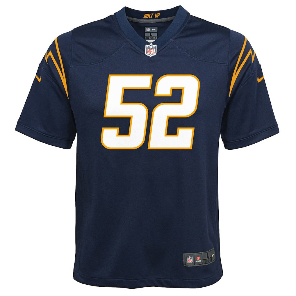 Khalil Mack Los Angeles Chargers Youth Game Jersey Navy