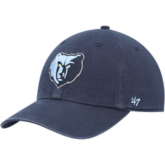 Memphis Grizzlies '47 Core Logo Clean Up Adjustable Hat Navy
