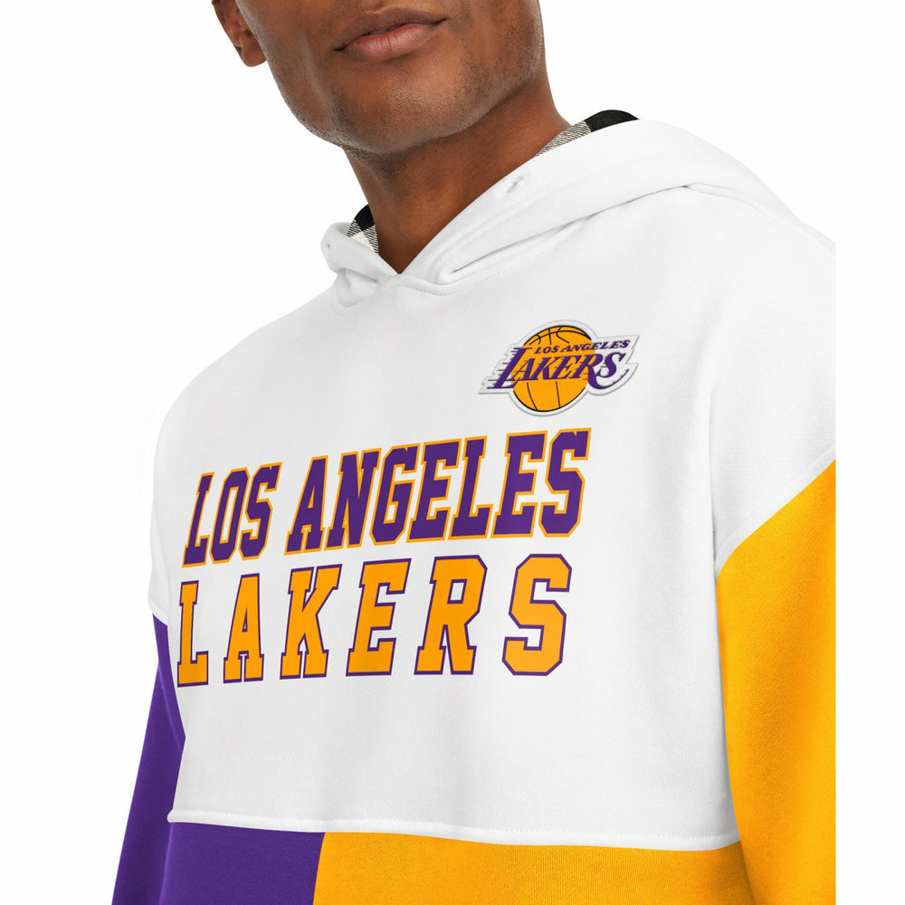 Los Angeles Lakers Tommy Jeans Andrew Split Pullover Hoodie White/Purple