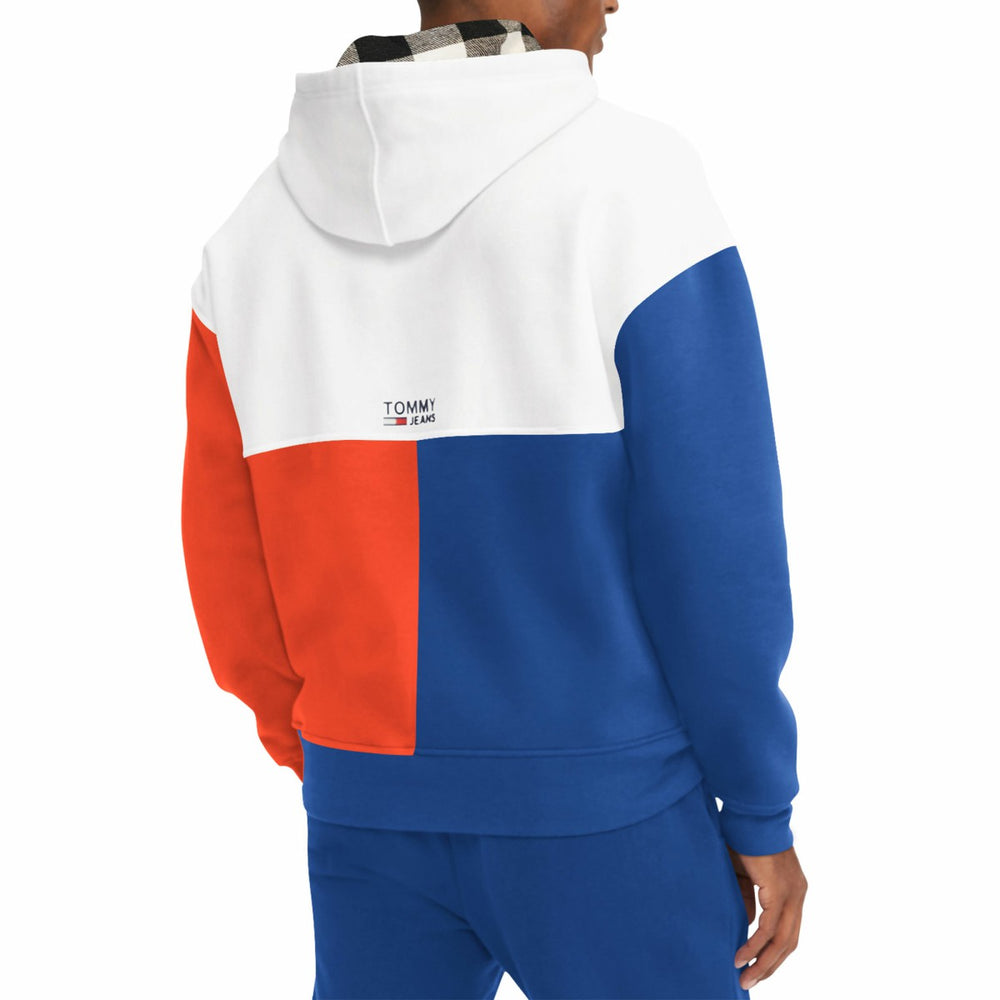 New York Knicks Tommy Jeans Andrew Split Pullover Hoodie White/Royal
